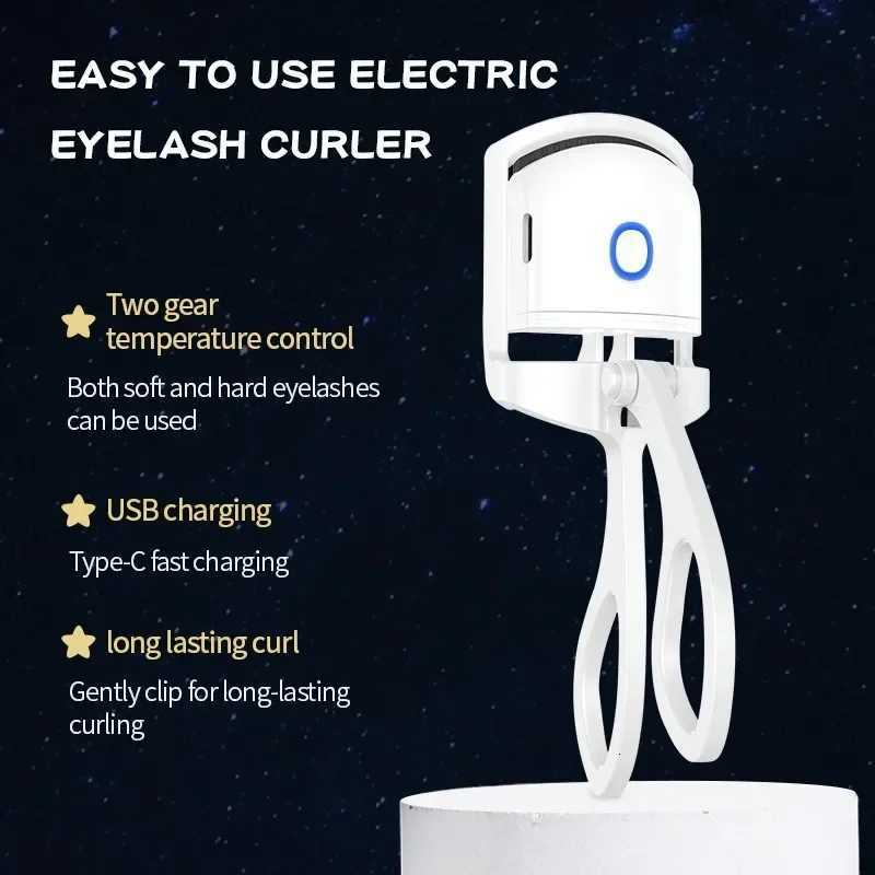 Heated Electric Eyelash Eyelash Curler Curler USB Rechargeable Long-Lasting Curl for Natural-Looking Lashes for Daily Makeup Professional UseW261012
