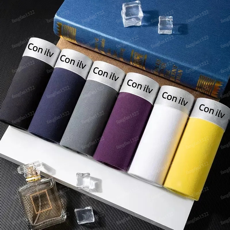 5PC Men's Underwear Fashion Designer Sexy Shorts Cotton Breathable Underwear Men's Boxer Shorts Brand underwear Boxer Shorts