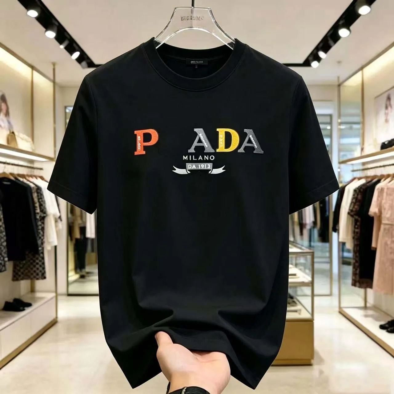 2025Designer Men's t-shirts pur cotton short-sleeved t shirts fashion casual mens and womens t-shirt couple unisex letter prn te topswom