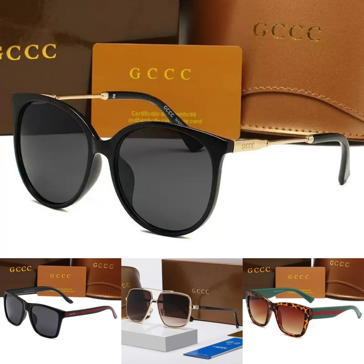Fashion Vintage Metal Frame Sunglasses Top Luxury Designer For Women Men Senior High Quality Eyewear Classic Eyeglasses Frame Hot Selling Sun Glasse