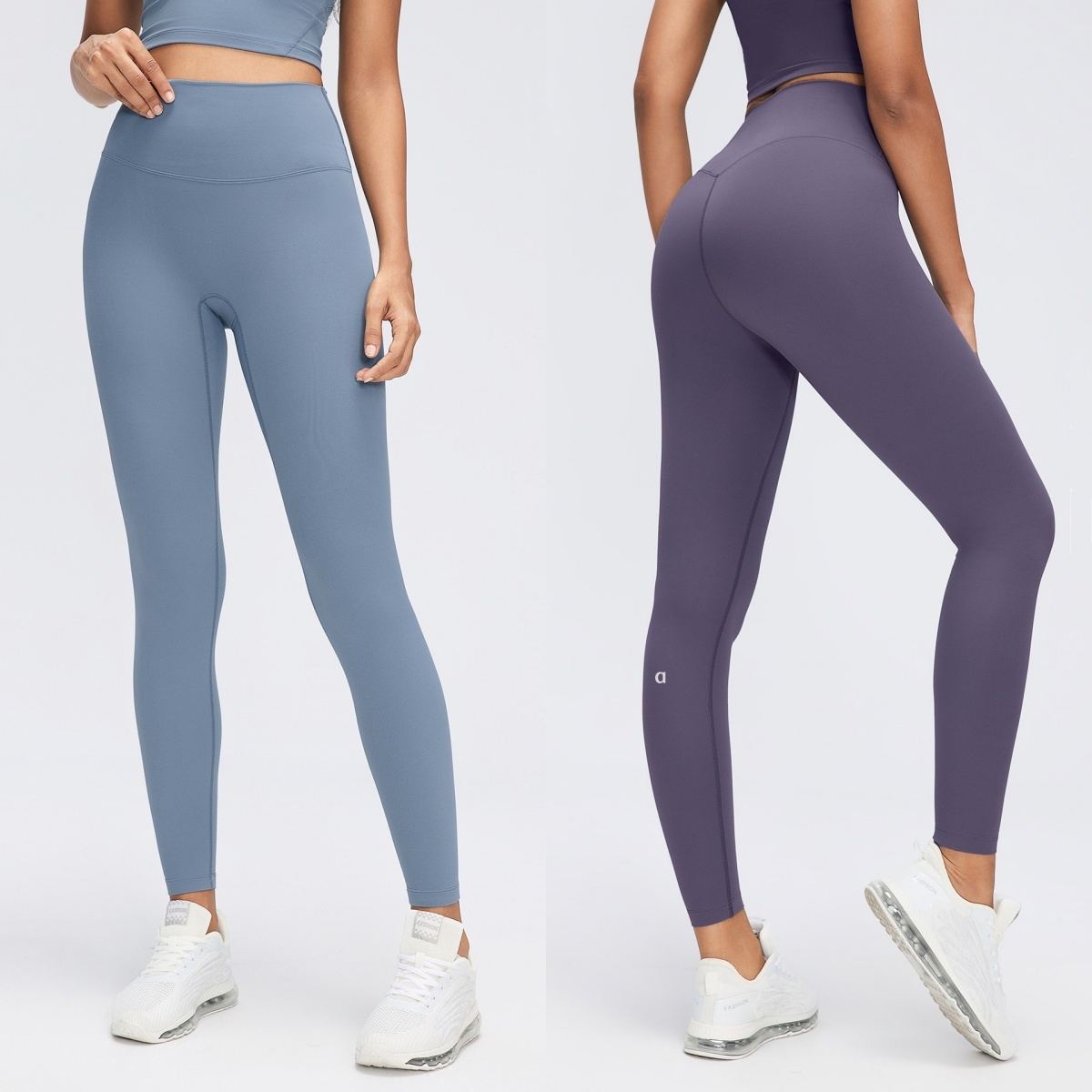 2797A Leggings de sport taille haute pour femmes, couleur chair, pantalon de cyclisme et de course à pied, de Yoga avec soutien de la taille rele