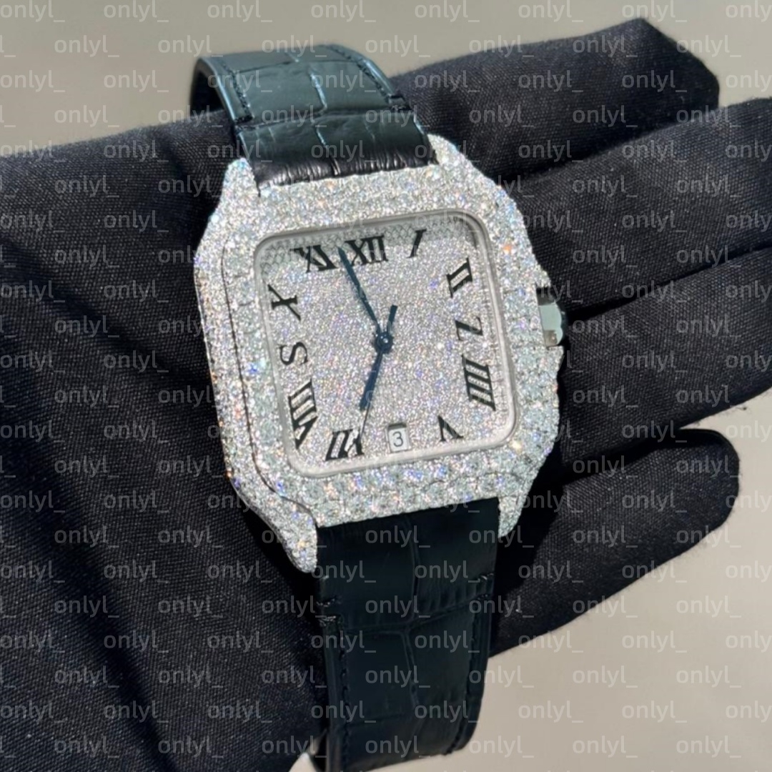 diamond watch designer luxury mens moissanite watch mossanite watch iced out watch women watches men diamond montre watch watches men moissanite Mon