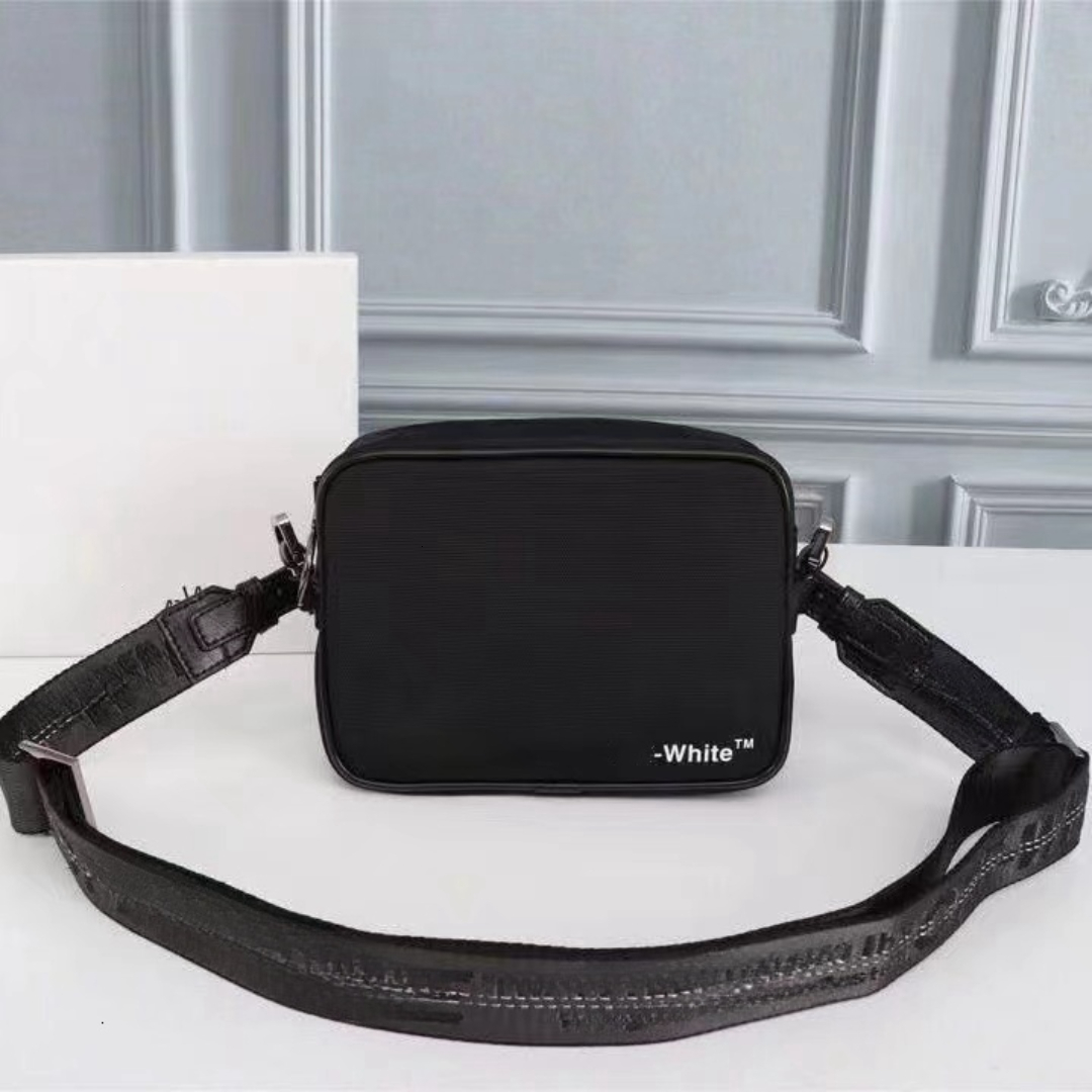 Sac de designer haut de gamme Sac à dos pour hommes Portefeuille de marque Blanc Sac de taille Mode Sangle brodée Étiquette Sac de shopping décon