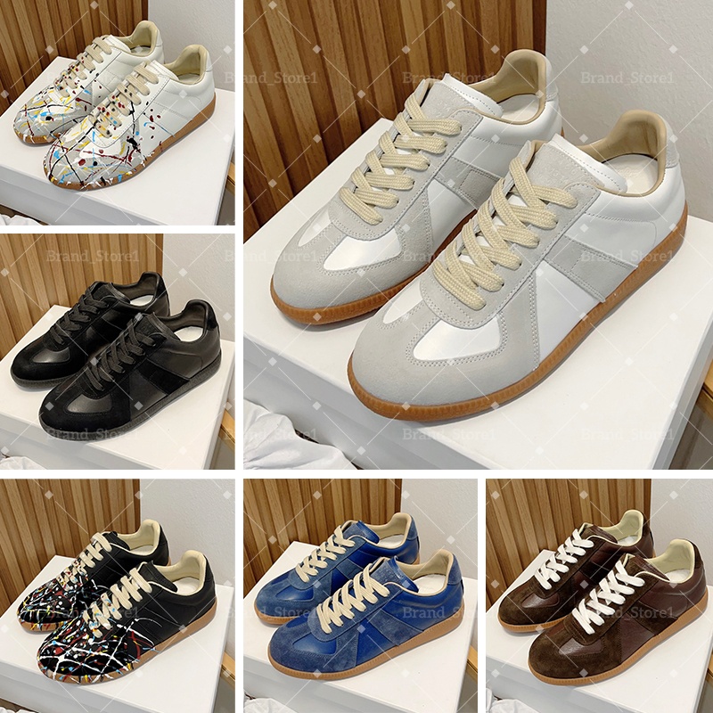 Designer shoes MM6 sneakers Men Women Casual Shoes Classics Trainers vintage flat running shoes High quality Leather sneaker with box