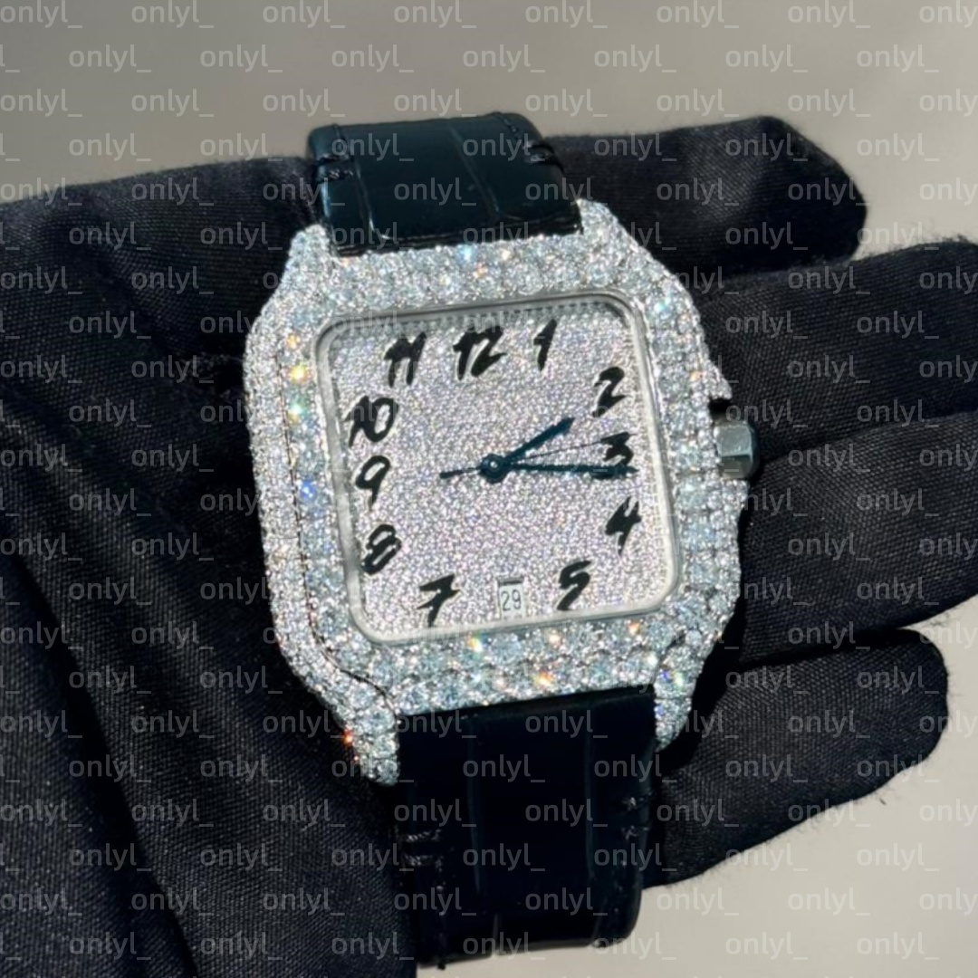 diamond watch designer luxury mens moissanite watch mossanite watch iced out watch women watches men diamond montre watch watches men moissanite Mon