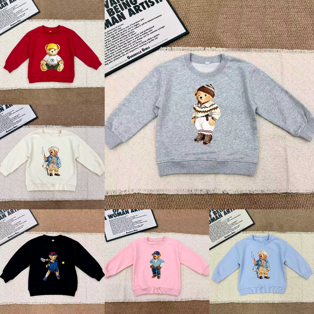 Bear Kids Hoodies Designer Children Hoodie Fashion Kids Pullover Fashion Baby Autumn Sportswear Child Hoodies Kids Cute Sweatershirt Hoodie