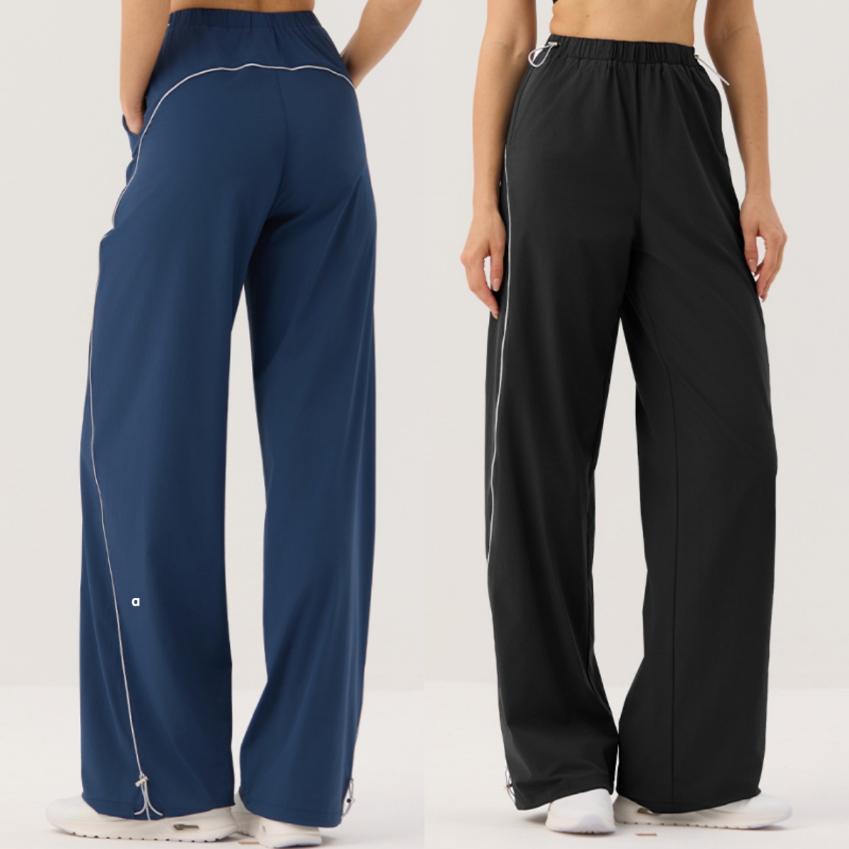 A3114 Pantalon de yoga nouveau style avec cordon de serrage à la taille, pantalon de Pilates pour femme, coupe ample, vêtements d'extérieur décon