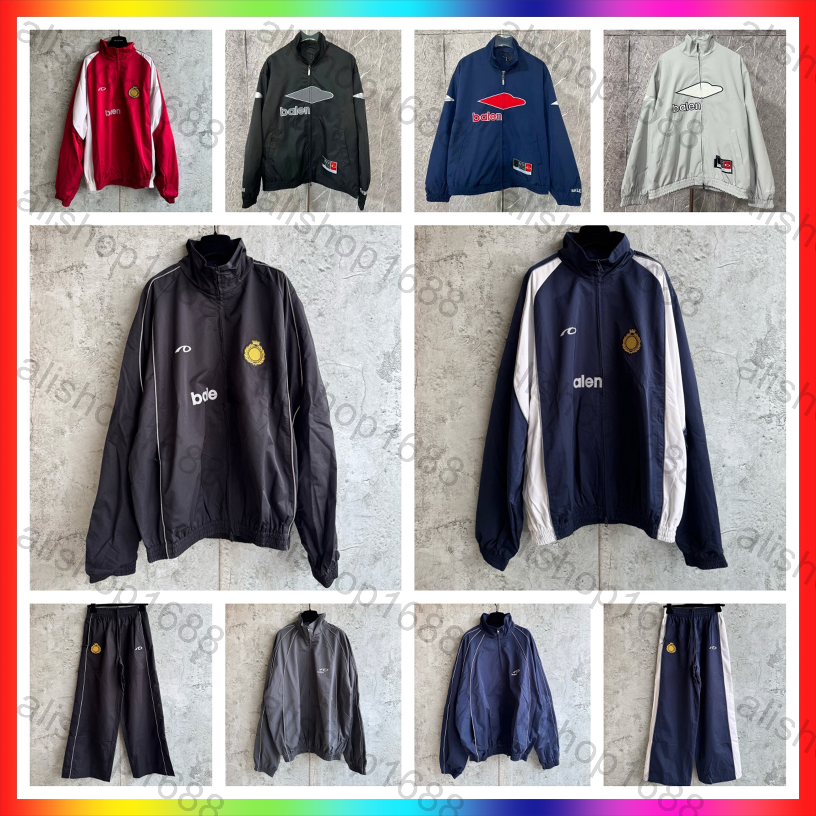 5A 2026 New designer hoodie Quick Drying Zipper Jacket Embroidered Patterns Retro Racing Jacket Fashion mens windbreaker hoodie Drawstring Pants Run