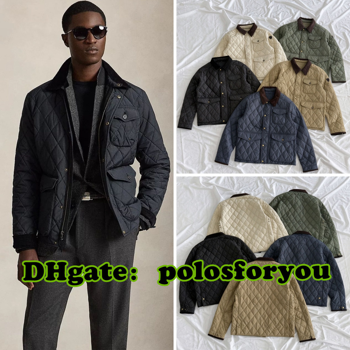polo puffer jacket winter jacket men designer polo jacket winter vintage Vintage Men's winter coats high-quality Jacket size cotton fill