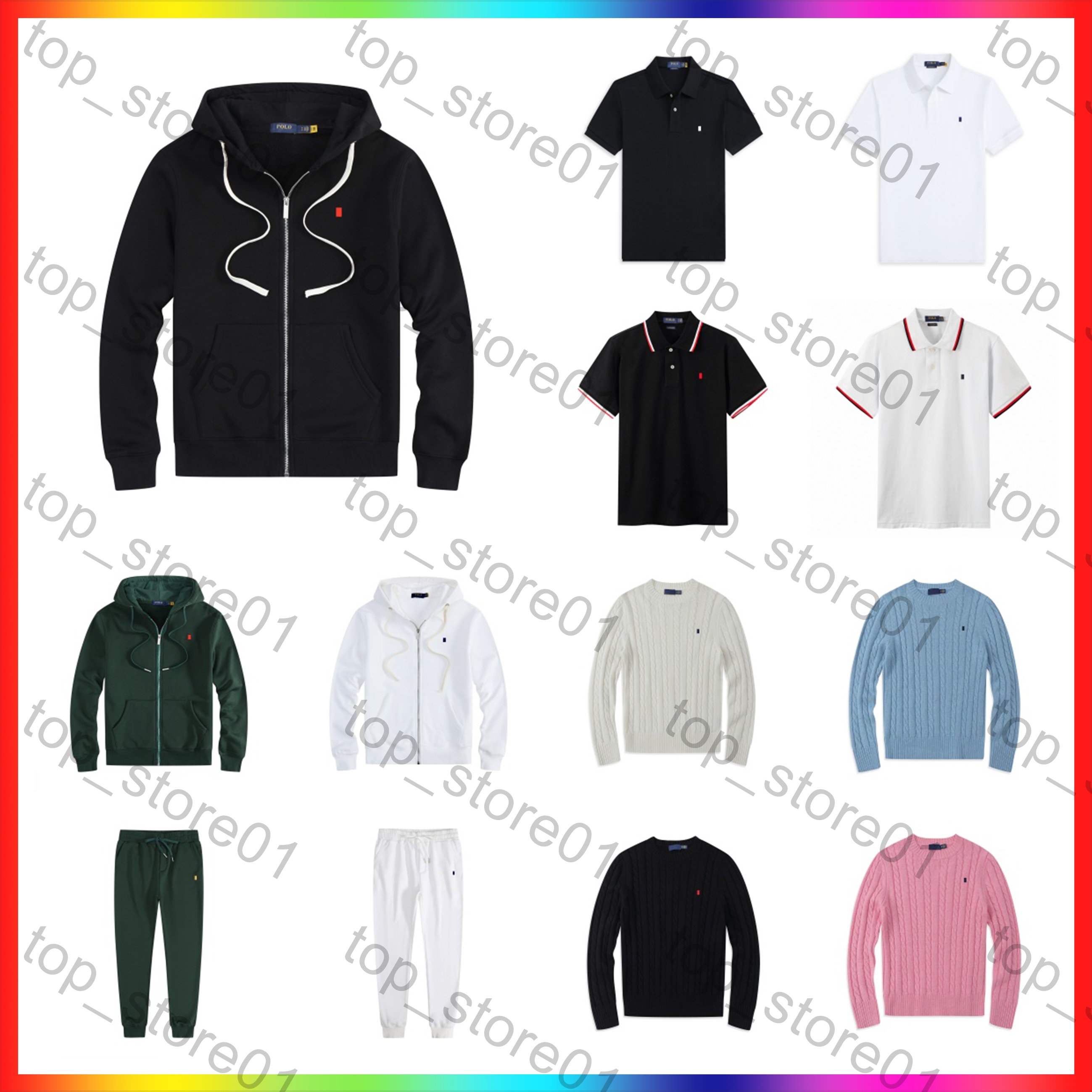 2026 Designer hoodies Mens Polo Sweater Pullover Embroidered Small Horse Mens Sweater Outfit Knit Sweaters Sweatshirt Business Work Clothes Luxury P