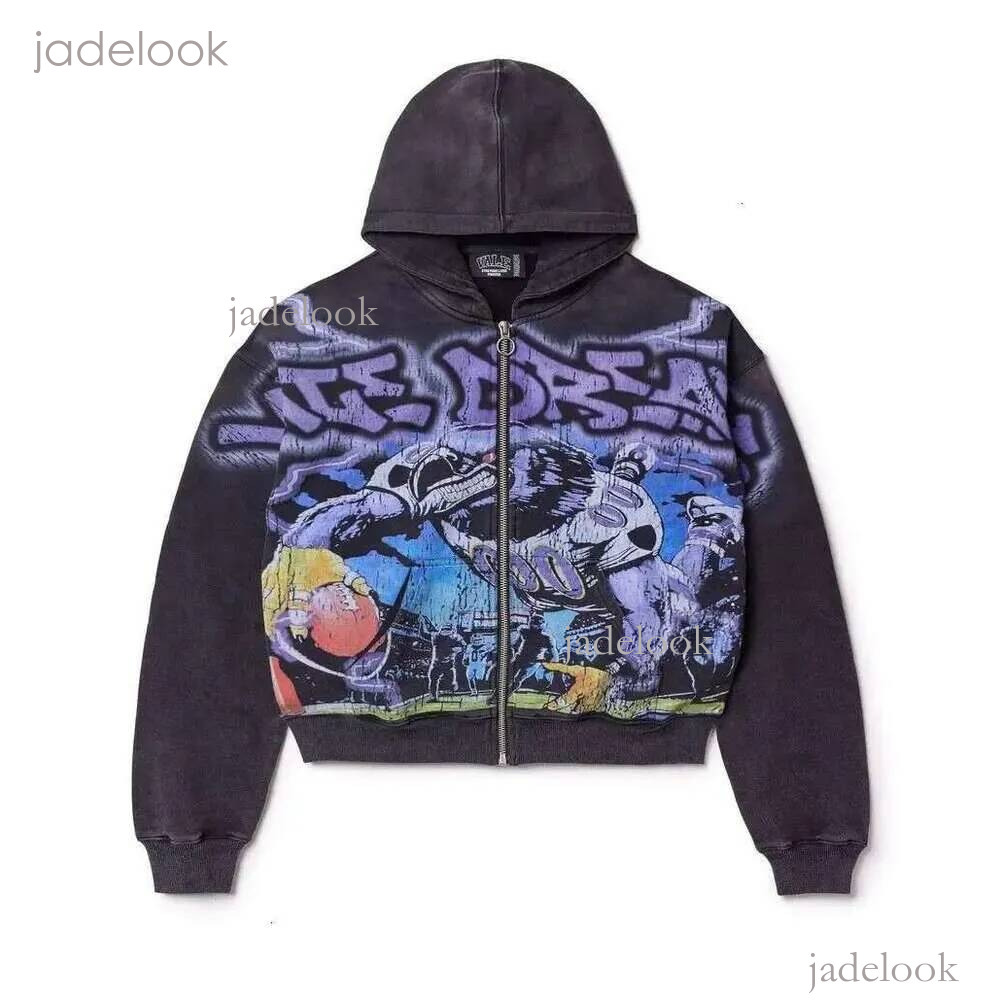 valleylys Hoodie Student Hoodie School Style Loose Fit Comfortable Tops Cross Border European American Style Personality Street Fashion valleylys Ho