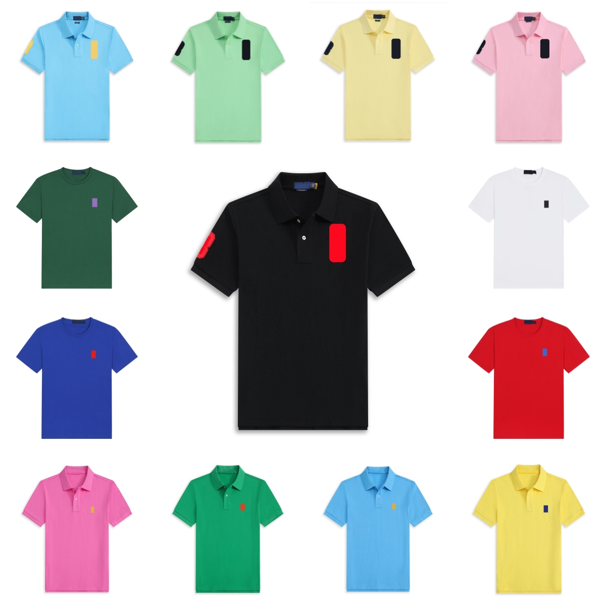 Polo pour hommes T-shirt de créateur Chemise classique Mode féminine pour hommes Polo décontracté Chemise d'affaires d'été Col rond T-shirt unise