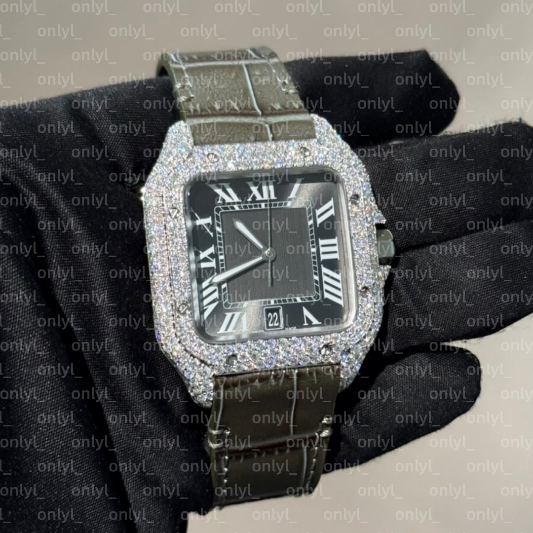 diamond watch designer luxury mens moissanite watch mossanite watch iced out watch women watches men diamond montre watch watches men moissanite Mon