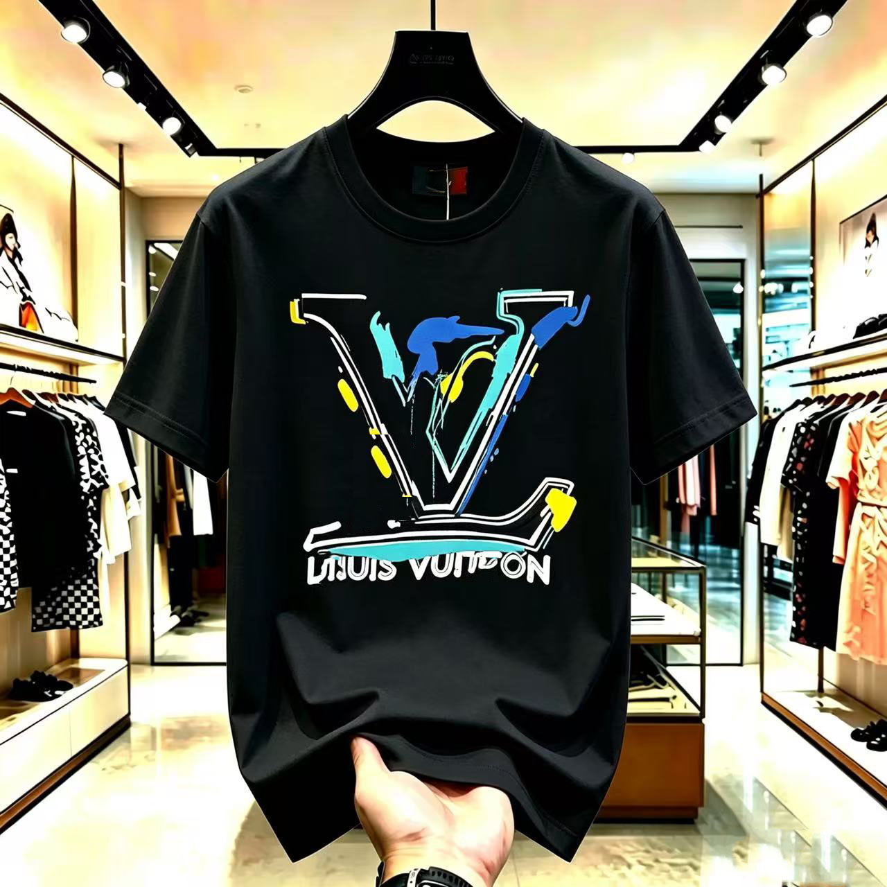 Mens T-Shirts Designer T-shirt Casual Mens Womens T-shirt Letters 3D Stereoscopic printed short sleeve best-selling lux men's clothing Asian si