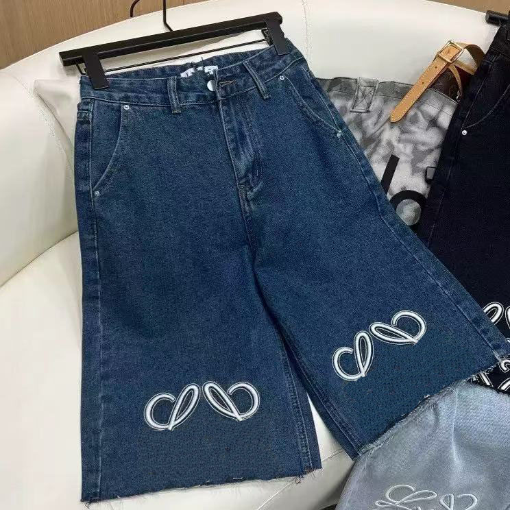 jeans womens designer jacquard Straight Leg jeans Allover Print logo Classic Mid Rise baggy Pants Luxury Straight Leg Denim Pants Casual womens clot