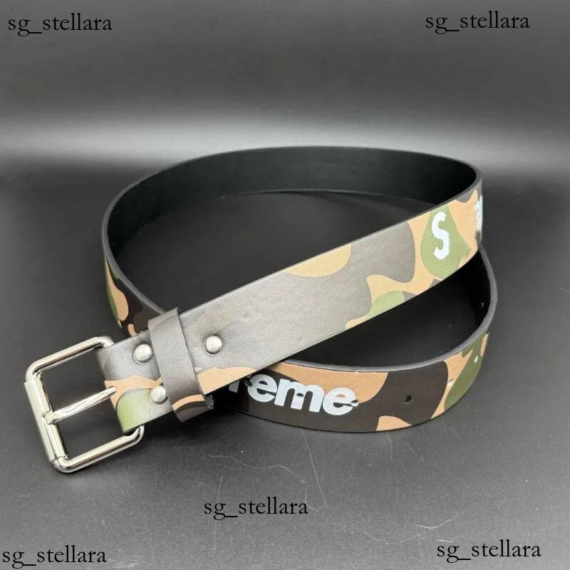 Men Women Camouflage Print PU Leather Streetwear Letter Logo Pin Buckle Waist Belt Hip Hop Y2K Fashion Jeans Decor Waistband Unisex Daily Accesso