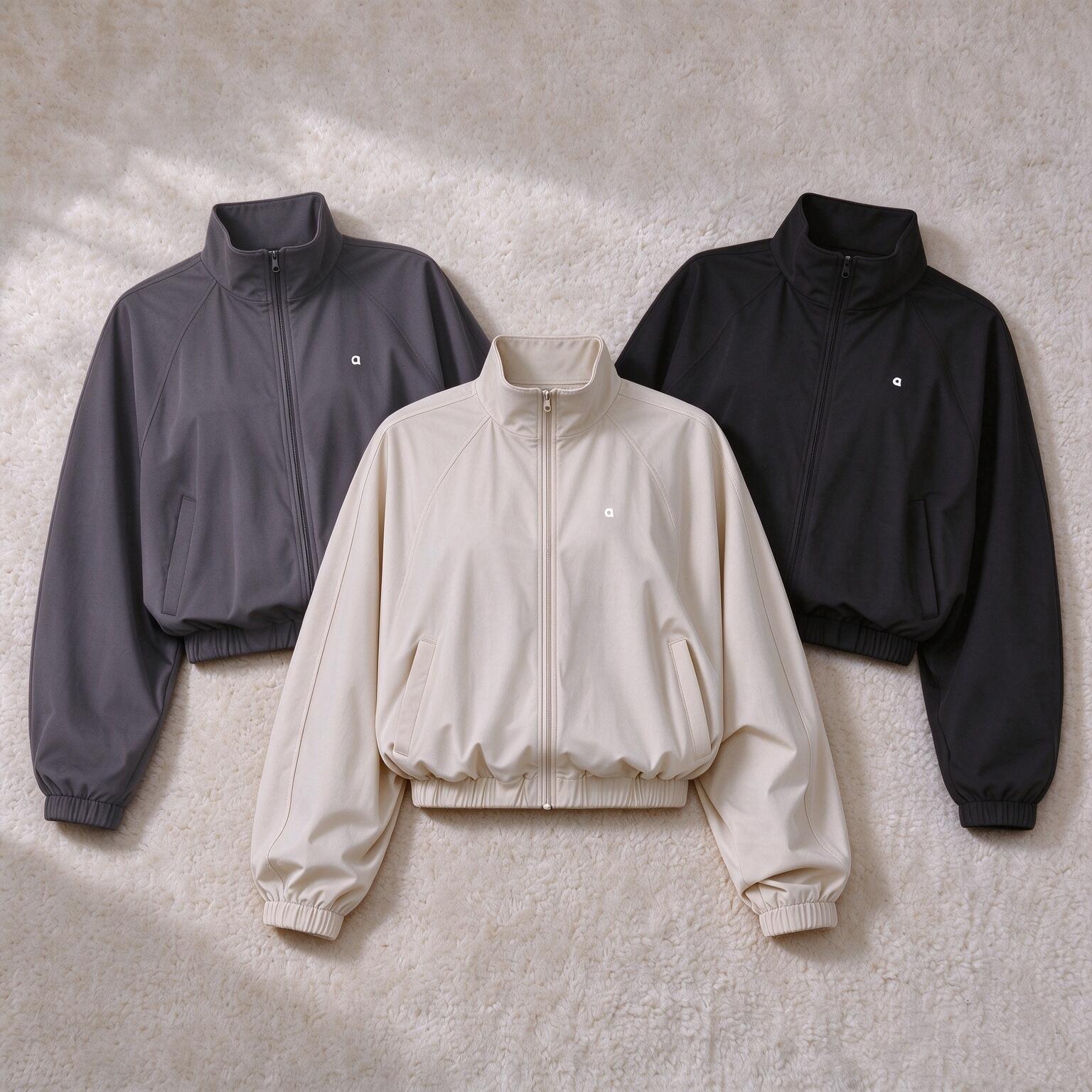Women Jacket Quick Drying Stand Up Collar Sports Jacket with Zipper Windproof Long Sleeved Yoga Suit for Outdoor Running Fitness jackets Alosetismly