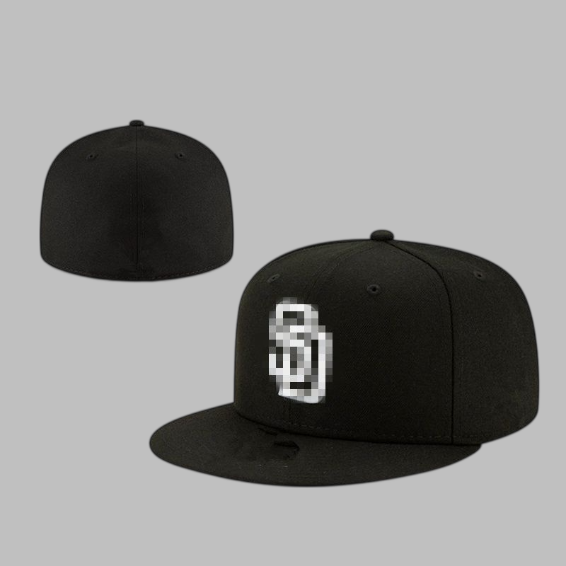 Fitted Hats for Men Snapbacks Hat Fashion Baskball Mens Cap All Team Hip Hop Adult Flat Peak for Men Women Full Closed Size 7 8 Gorras Faf1786