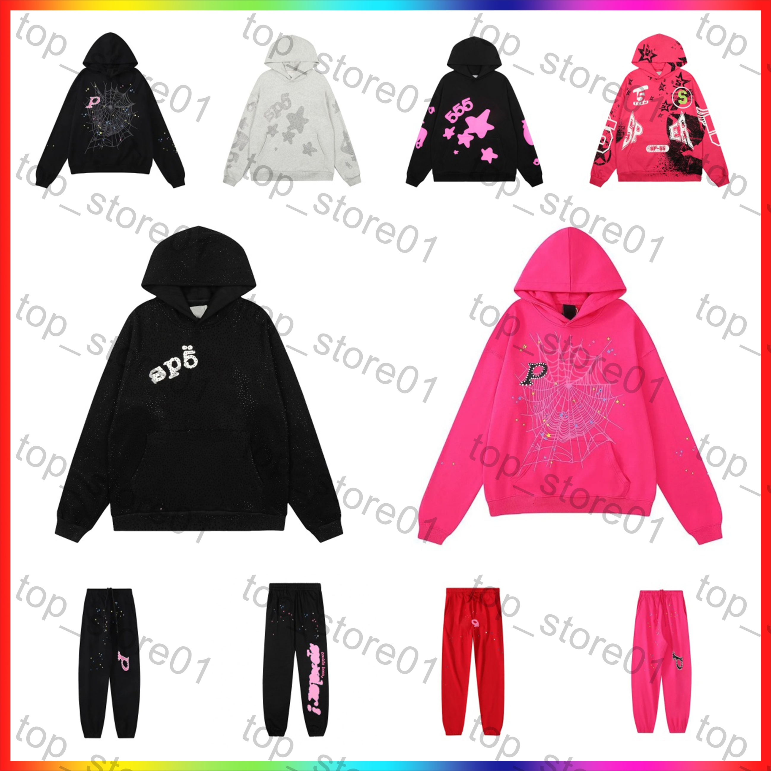 5A 2026 Top quality hoody Luxury Fashion Designer hoodie Young Thug pants Men Women hoodie Sweatshirt Trend pink hoodie Pullovers tracksuit