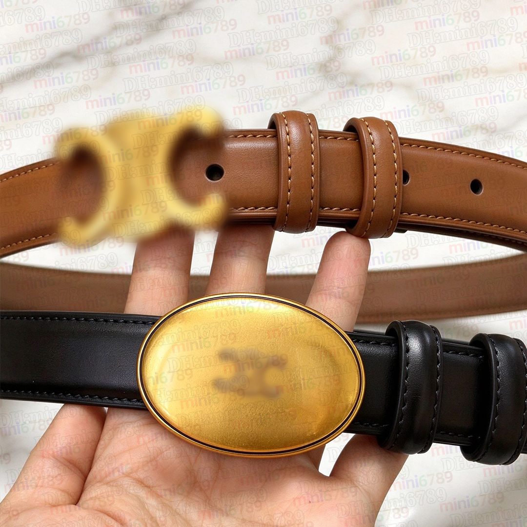 Luxury genuine belt High Quality Designer Cowskin Leather Black Brown Bronze White Red Belt Womens Classic Ceinture Casual Belts Width 2.5cm with bo