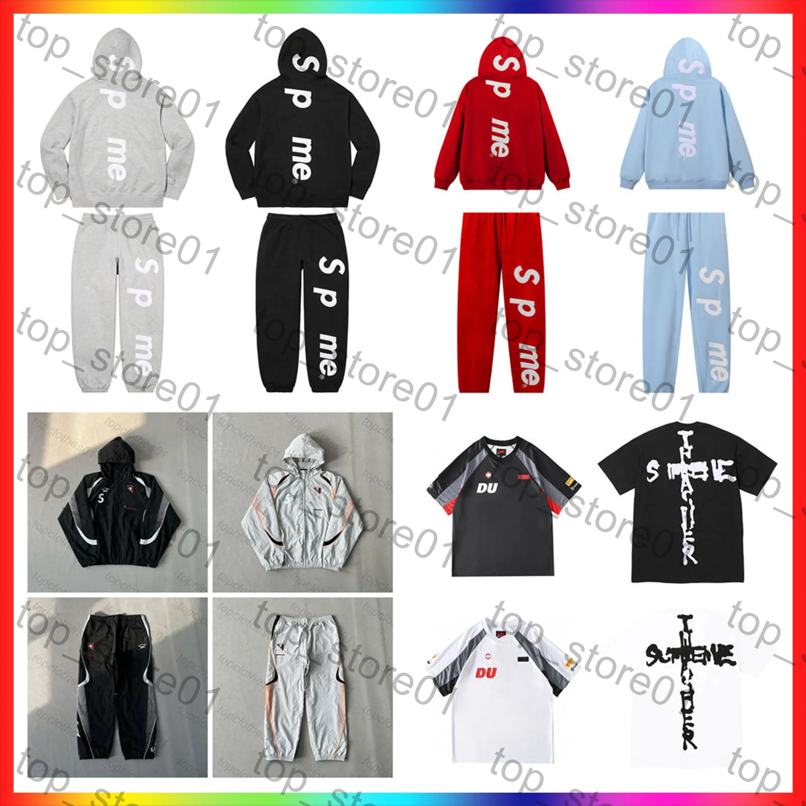 5A 2026 New Fashion designer hoodie mens hoodie jacket Embroidered Patterns Retro Racing fashion hip-hop hoodie Drawstring Pants Woven Running Pants