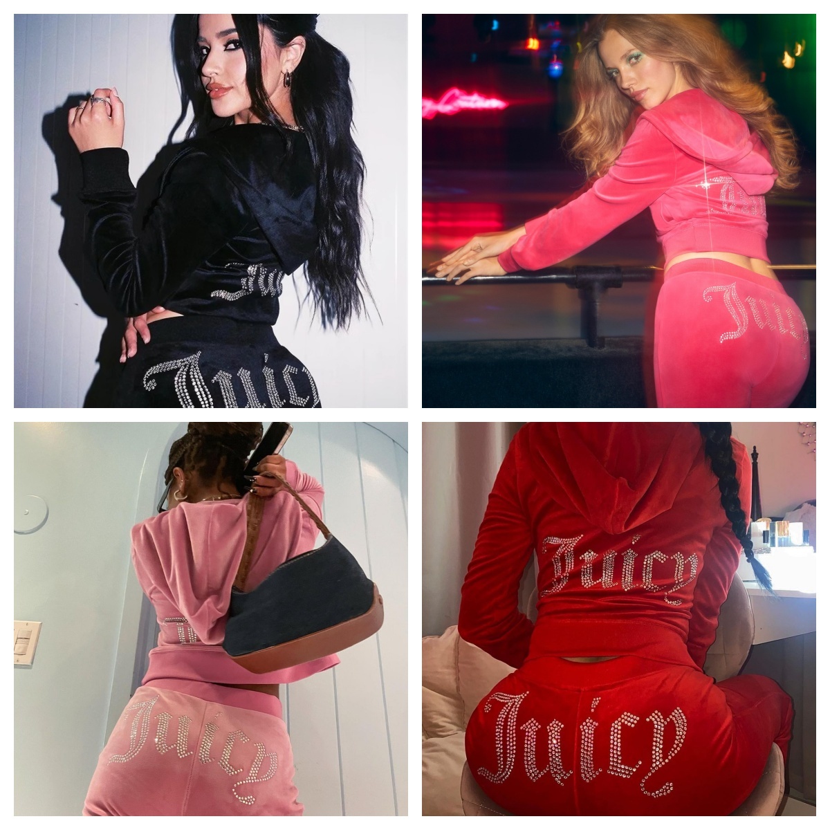 Juicy Couturelys Tracksuit Yoga Set Fashion Rhinestone Womens Embroidery Graphic Hoody Sweatshirt Jacket Sexy Slim Sportswear 2 Piece Juicywomen Tra