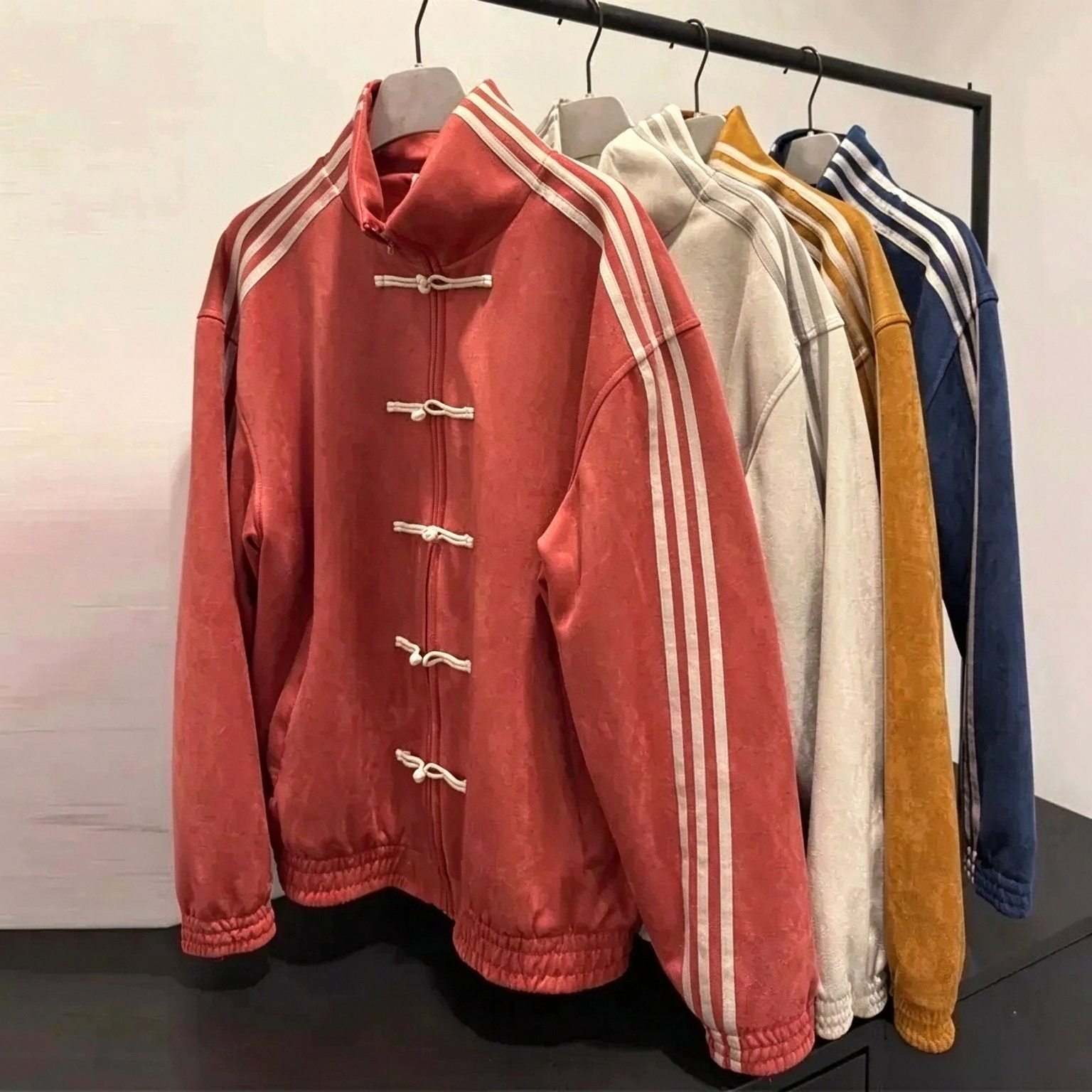 Automne-hiver Designer Veste Hommes Mode Nouvelle veste chinoise ad Veste Femmes vêtements de sport en vrac Designer casual vintage Tang robe cou