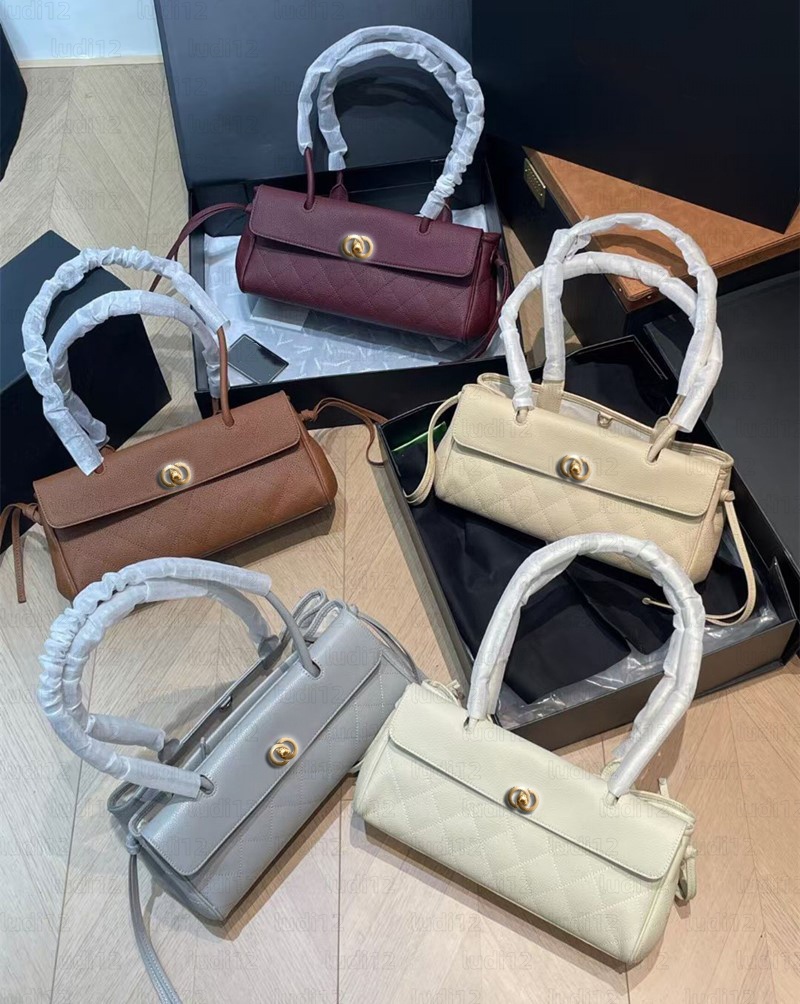 Multicolor 26S urban essentials small shopping bag Womens shoulder crossbody bag designer handbag luxury mirror quality baguette bag grained calfski