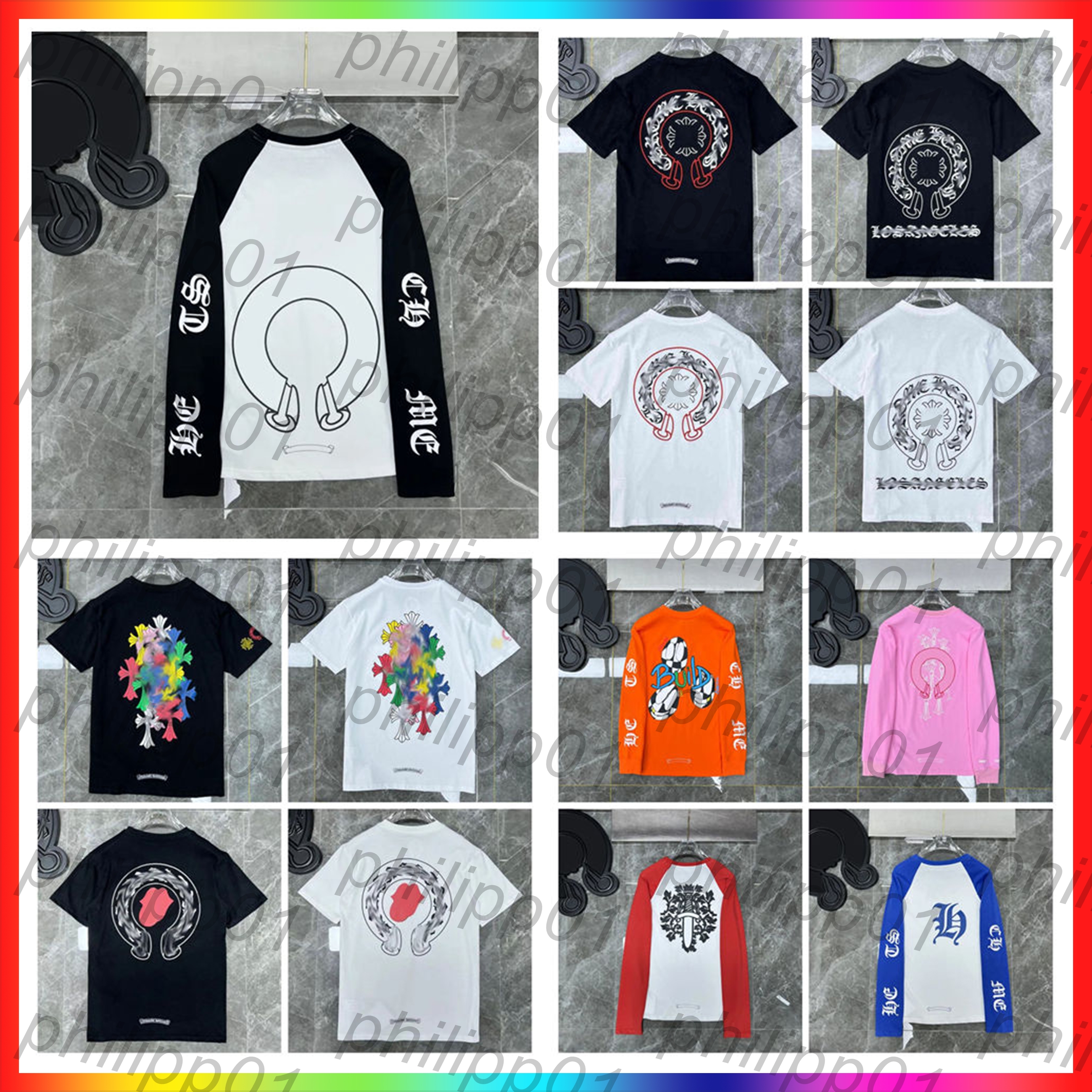 5A 2026 mens designer t shirt fashion graphic tee 2026 Top Sell hoodie European and American embroidered sanskrit cross t shirt summer shirts women