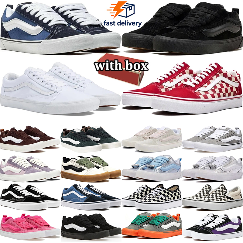 free shipping with box designer shoes for men women knu skool casual canvas skateboard sneakers white pink black white mens trainers