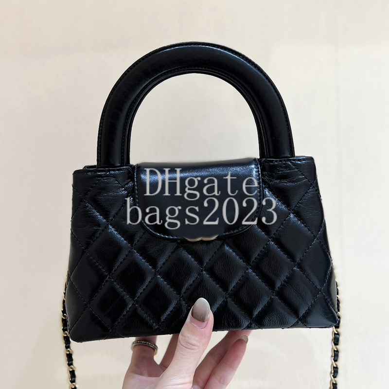 Mini Shopping Bag Shiny Lambskin Shoulder Bag 19CM Top handle Designer Master Quality Chain Bag Luxury crossbody bag with gift box X020A