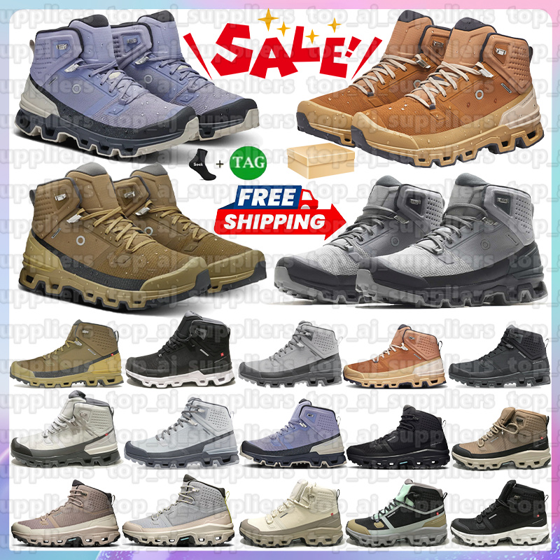 Top cloudrock 2 mid waterproof boots mens designer boot shoes black white Almond Dune cinder desert Mineral Alloy Ice Sphinx Sand outdoor men women