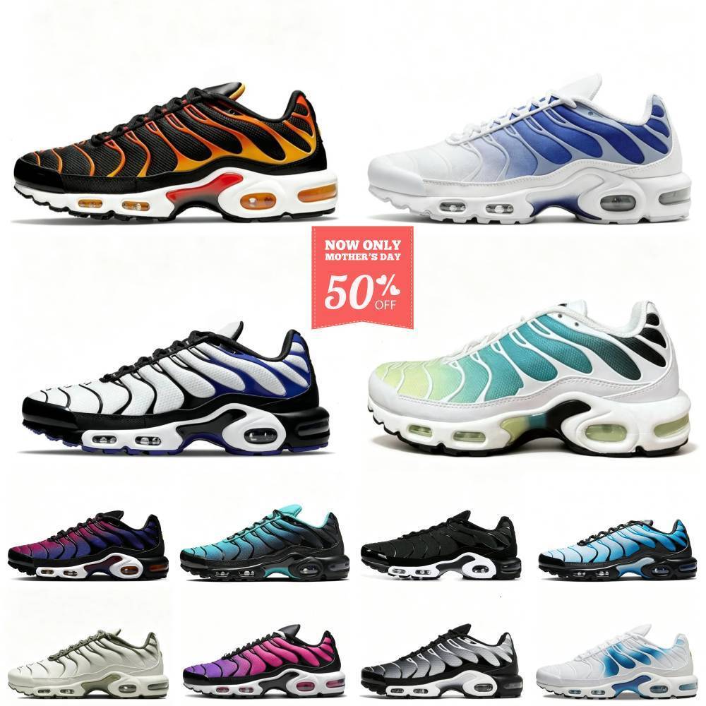 Designer Tn Ultra Mens Sports Shoes Classic Tns Requin Sneakers Triple White Black Hyper Blue Tiger Sky Unity Gradient Mesh House Yellow Outdoor Run