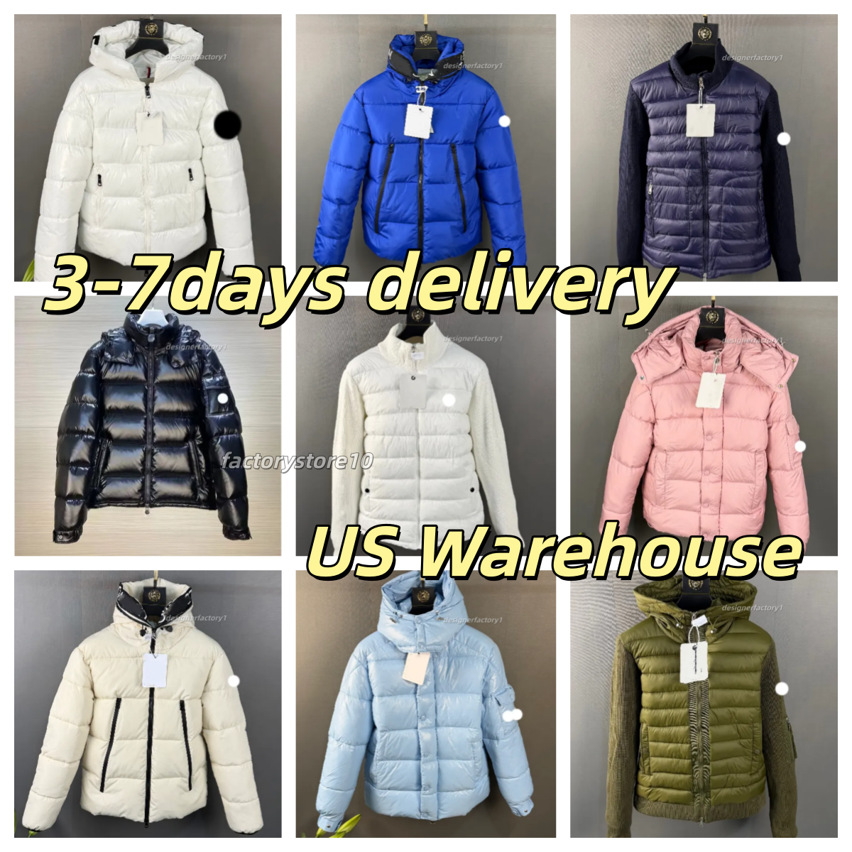 Men Winter Puffer Down Parka, Waterproof Windproof Warm Designer Mens Coat Doudoune With NFC Tag