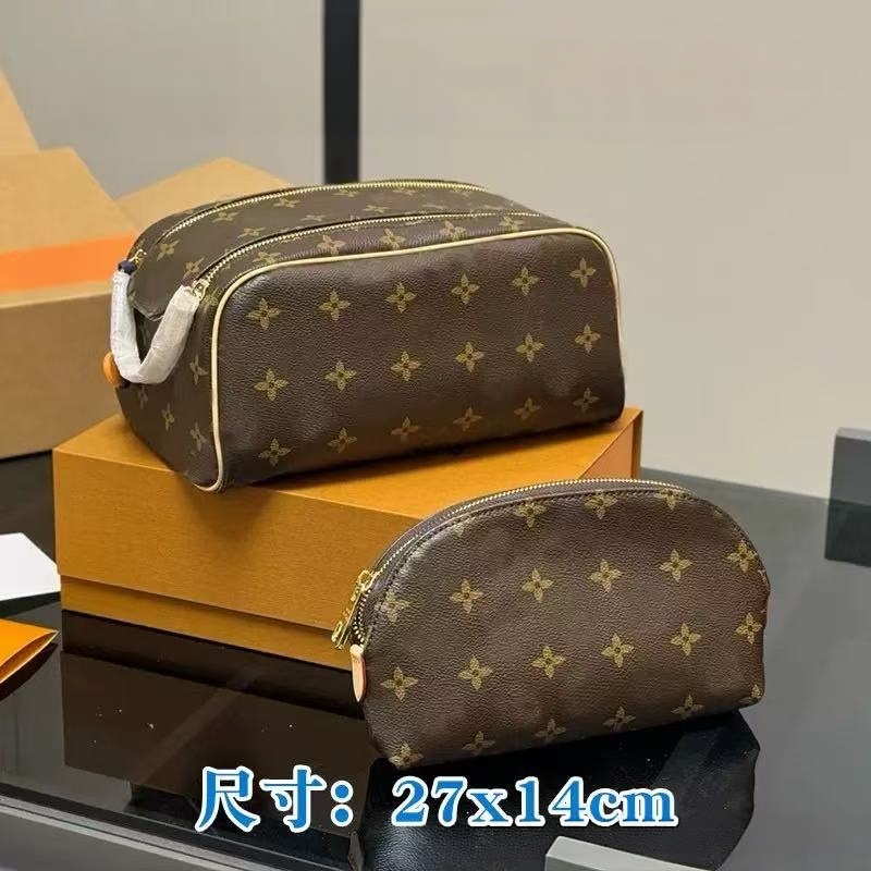 M44936 Luxury Designer Vanity Bag Women nice BB Genuine Leather toiletry Totes Crossbody Handbag Cosmetic Cases large makeup bag Purses Shoulder Bag