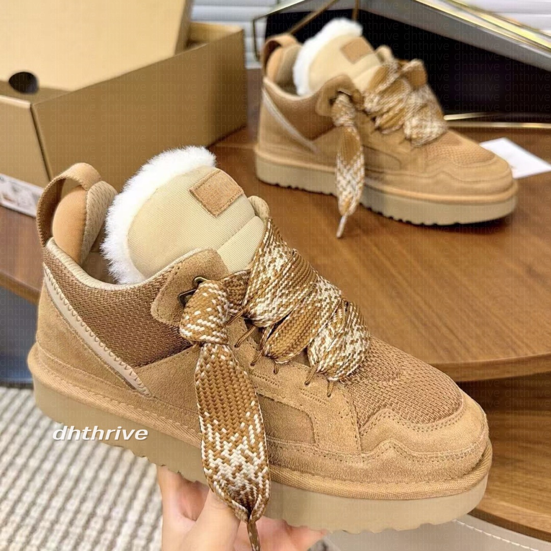 Designer boot Sand Trainer platform boot Fur Sneakers Australia Tazz Tasman snow boots women ankle booties sheepskin fashion womens winter shoes new