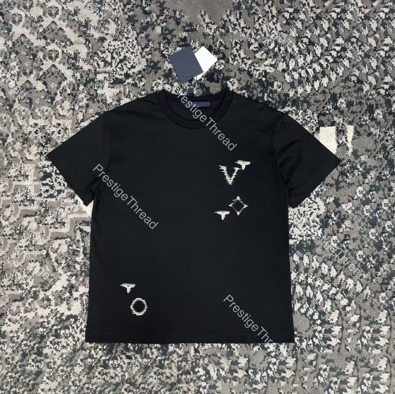 2026 Herfst/Winter Nieuw designer T-shirt voor heren met ronde hals en korte mouwen van hoge kwaliteit met letterprint, casual grote maten top