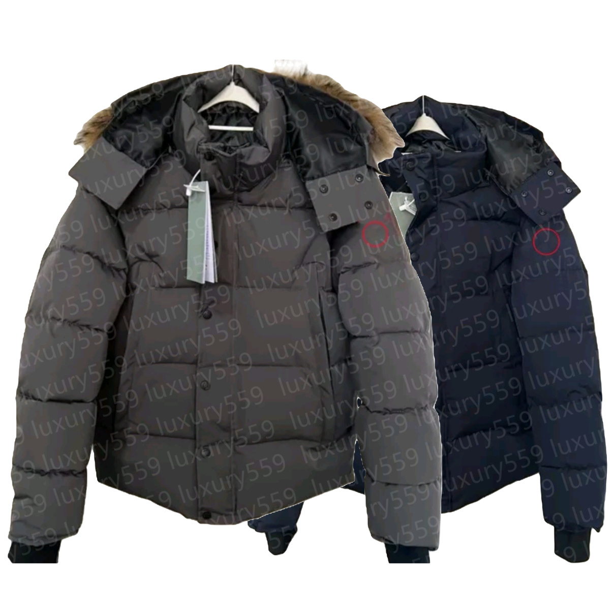 Designer man winter casual hooded jacket duck down womans jackets warm outdoor parkas coat high quality streetwear fur jackets designer for men long