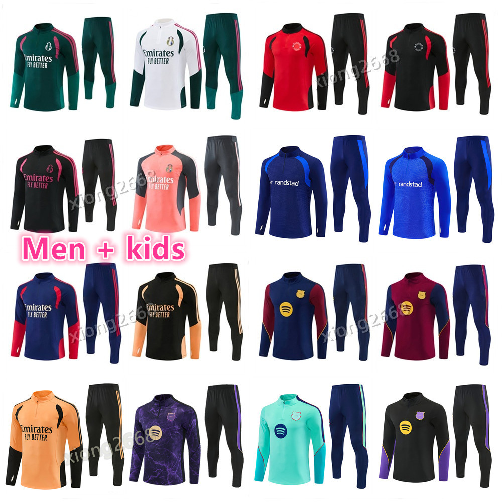 2026 2027 survêtement de football Reals Madrid om barcelone Hommes et enfants 26 27 survetement foot maillot de foot football training