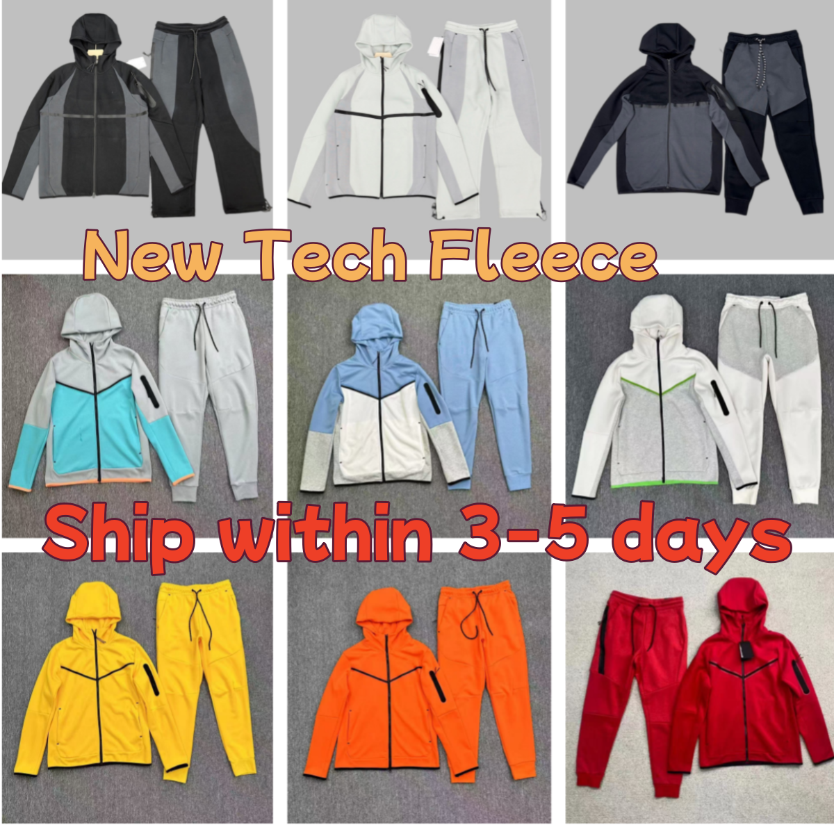 Designer Pickstechfleece men tracksuit Reflective luminous tracksuit disigner Thermal fleece jogging womens Quick Drying pants Long sleeves Jacket