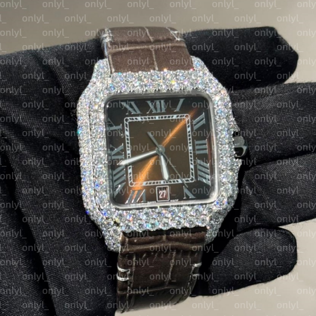 diamond watch designer luxury mens moissanite watch mossanite watch iced out watch women watches men diamond montre watch watches men moissanite Mon