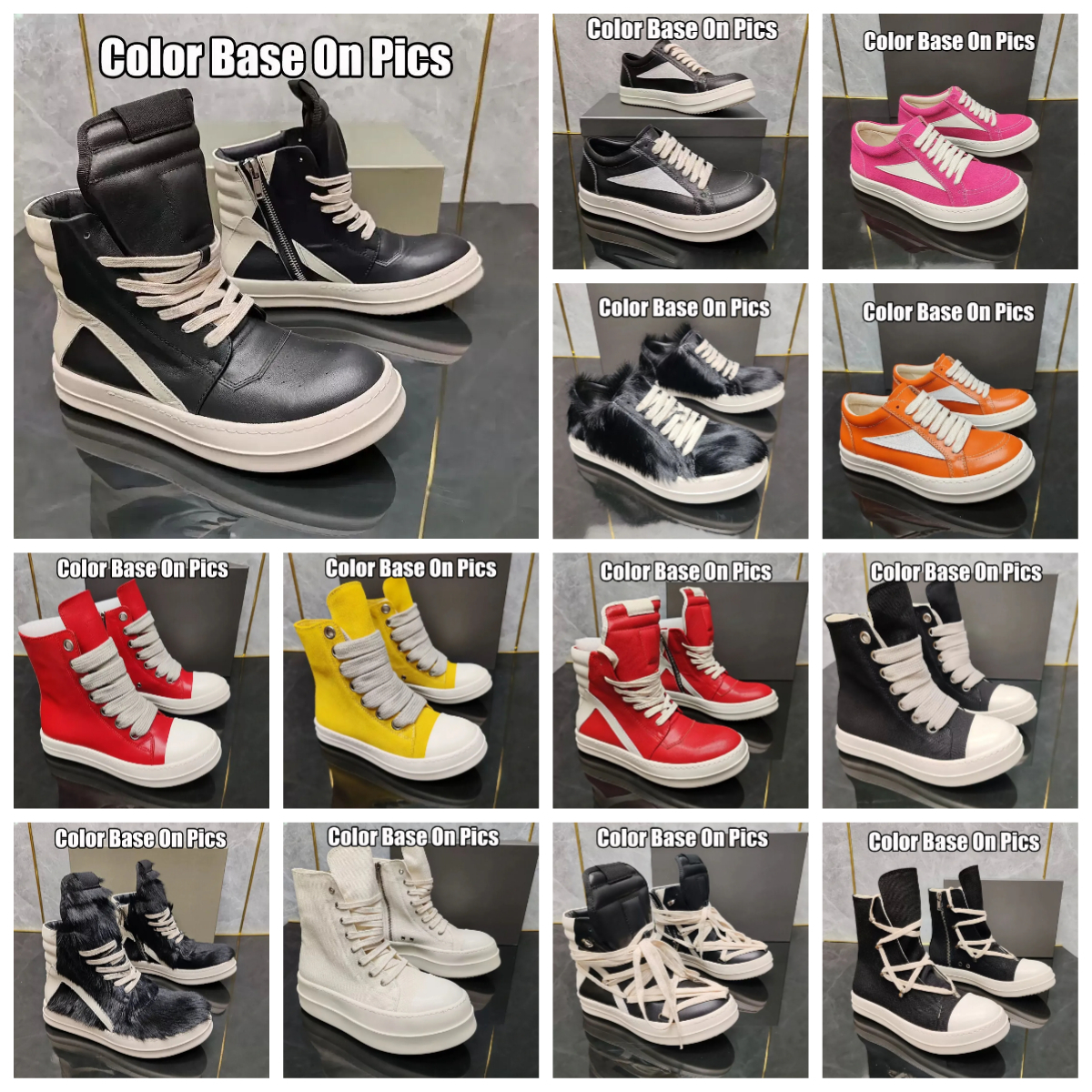 designer sneakers women casual shoes mens sneakers platform shoes white shoes Hip hop Black Unisex trainers Party