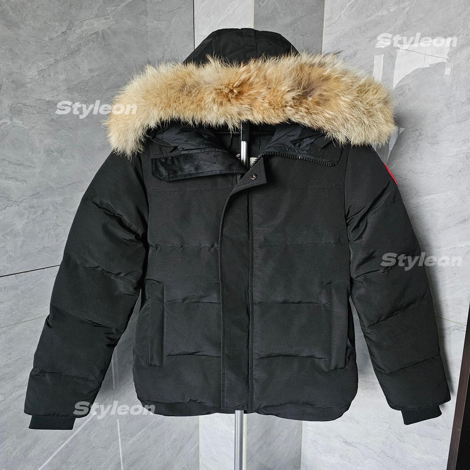 Shoulder Strap Design Mens Macmillan Jacket Doudoune Jacket Winter Wyndham Parka Homme Warm Outerwear Wolf Fur Hooded Fourrure Canada Jacket Hiver B
