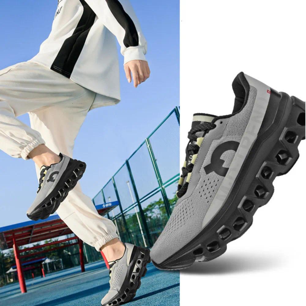 Designerschoenen, ultralichte schokabsorberende hardloopschoenen, ademende mesh-schoenen voor heren met dikke zolen, grote buitensportschoenen, scho