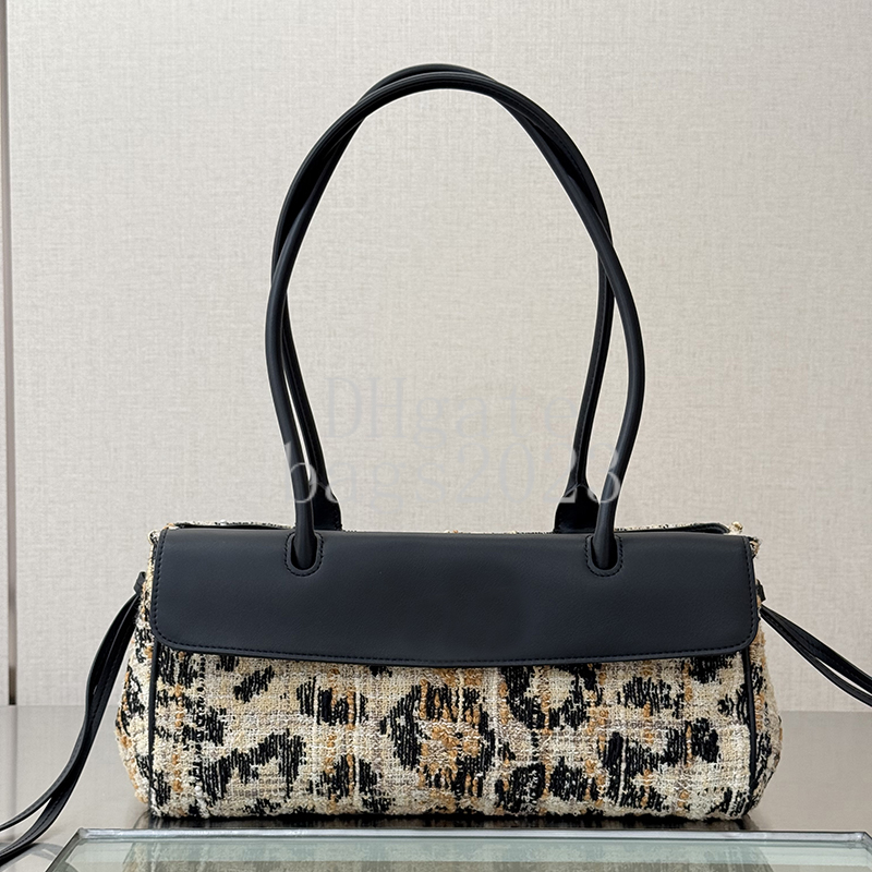 Small Shopping Bag 32CM Master quality Designer bag Tweed Mixed Fibers Calfskin shoulder Handbag Luxury Evening Bag with Gift Box X036F