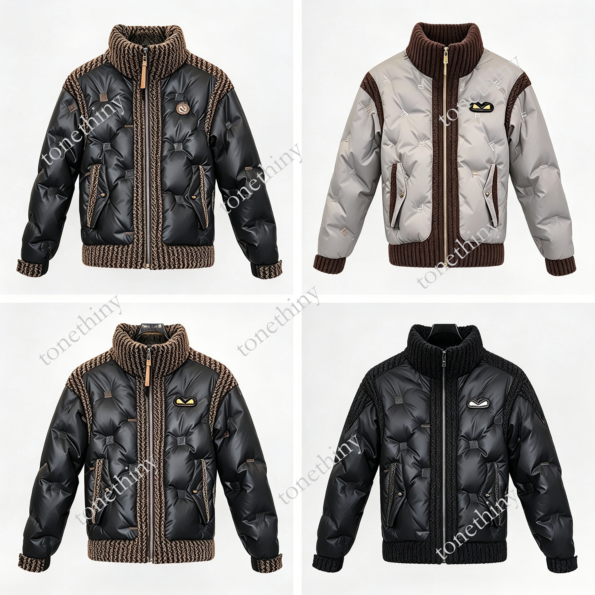 Men's Stand Collar Down Jacket, Winter Thickened White Duck Feather Warm Coat, Sli Brand 2026 Fashionable Outerwea