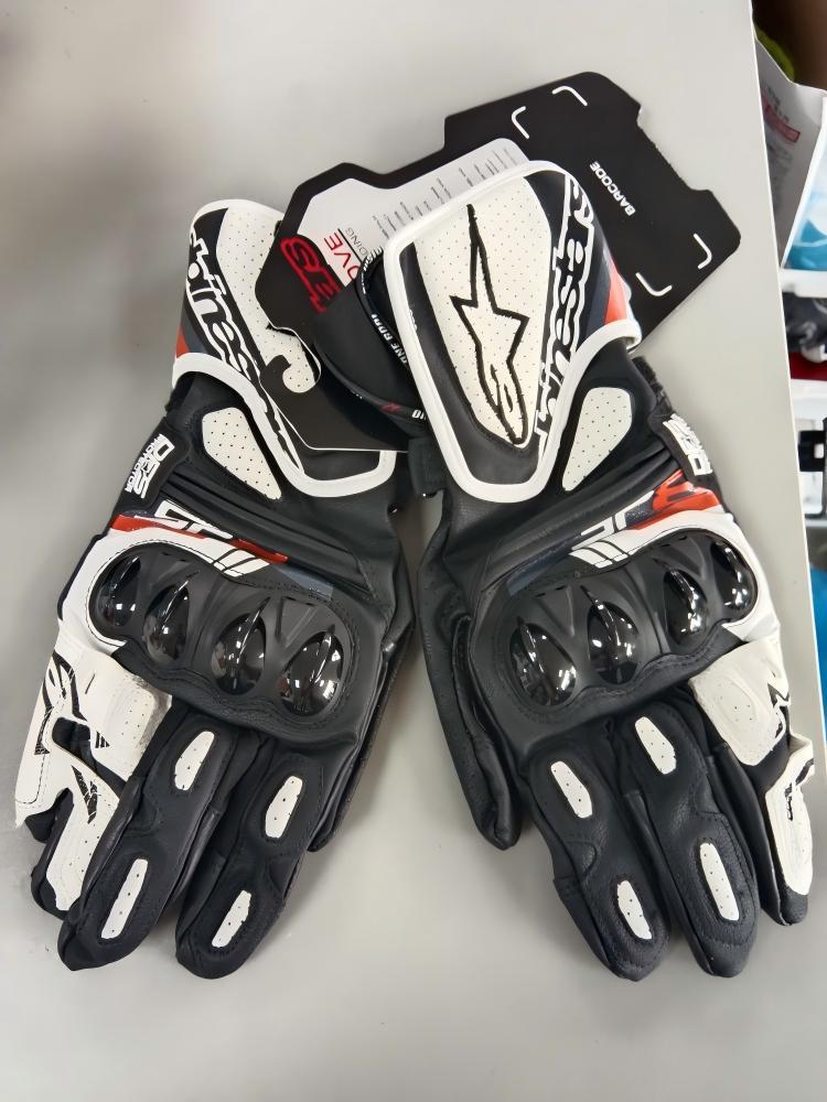 3 Dennis Carbon Motorcycle Carbon Fiber Riding Gloves Long Genuine Leather Anti-Fall Wear-Resistant Gloves L260602