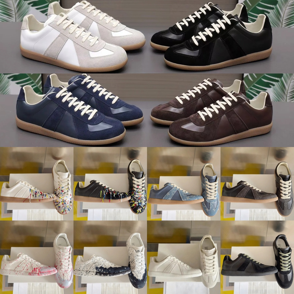 gats mens sneakers maison designer shoes margiales gats running shoes replicate MM6 mens sneakers Flat foam casual shoes trainer men outdoor shoes s