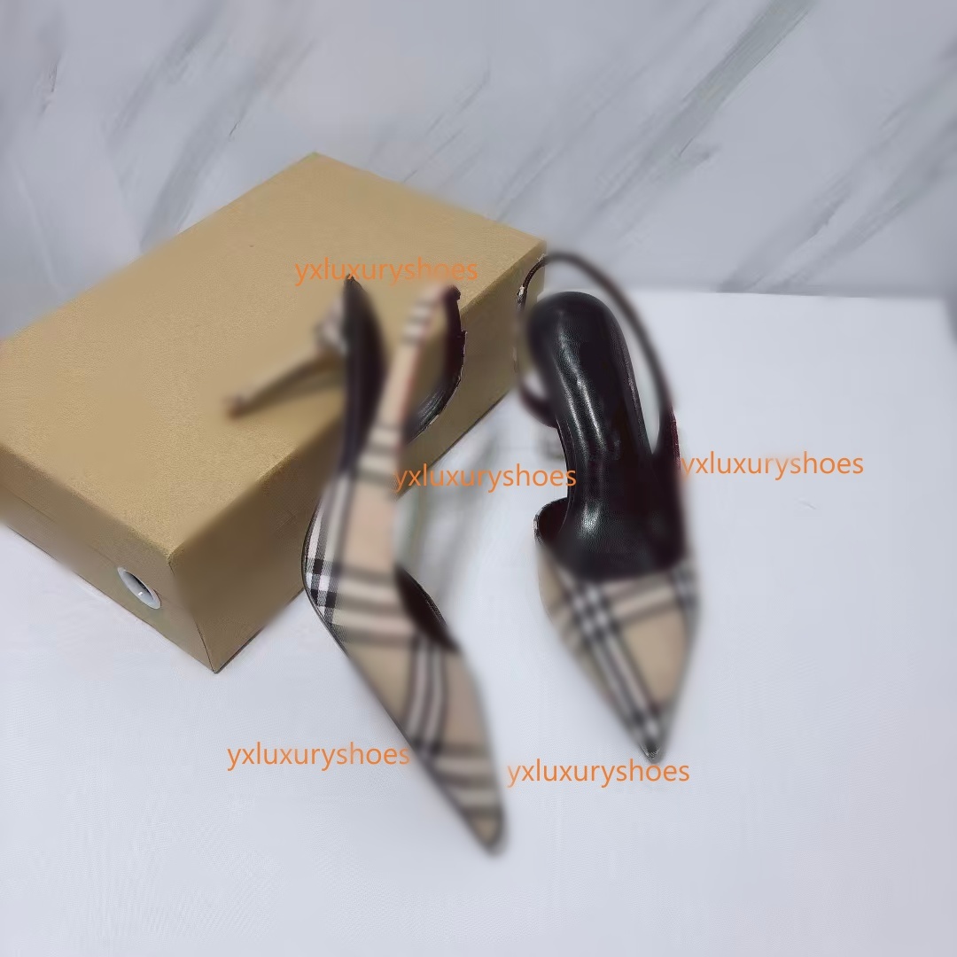 2025 Paris designer heels Women's luxury high quality new 7CM metal diamond buckle high heels design glass sandals adies wedding party princess