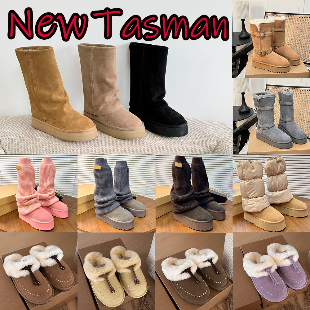 2026 Women designer boots Tazz Tasman boots Classic Ultra Mini Snow Boots Women's platform boots Long Plush Lamb Fleece Fashionable versatile b